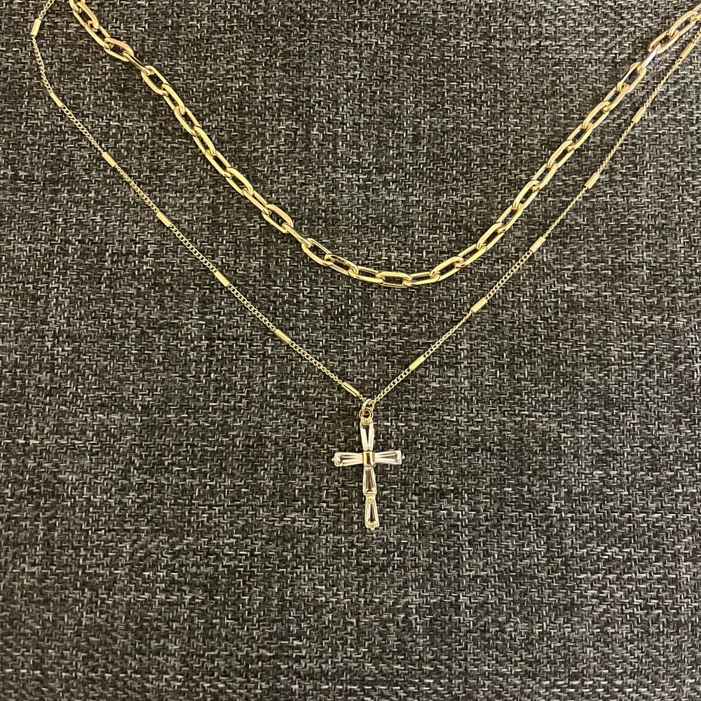 Elegant Gold Cross Necklace